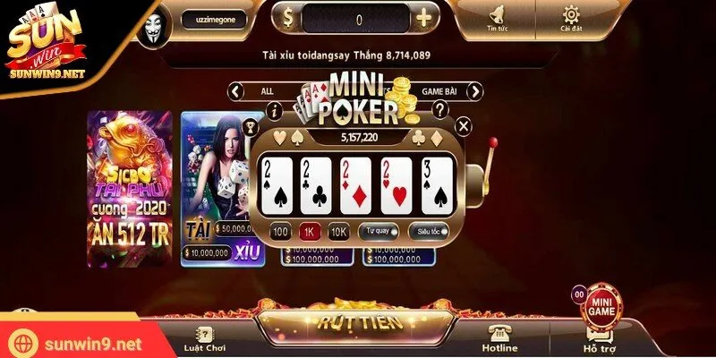 Mini Game 10 Sunwin Chọn game có jackpot giúp thu về khoản thưởng cực khủng