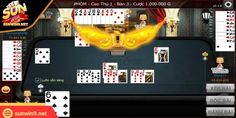 Phỏm SUNWIN – Hướng dẫn chơi cùng mẹo hay thắng lớn 2 Sunwin Game tá lả vô cùng quen thuộc