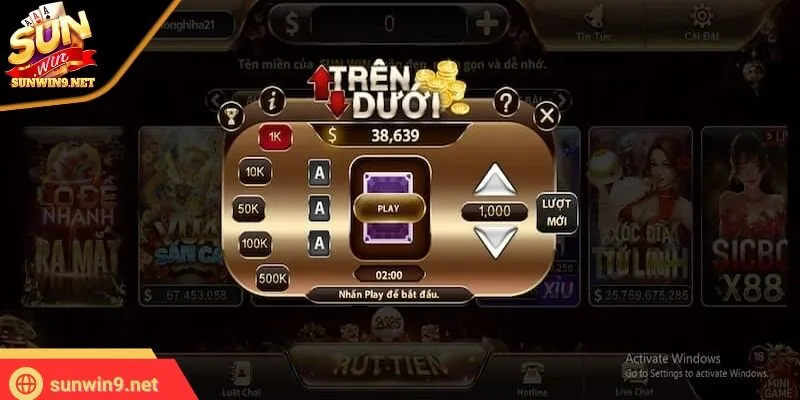 Trên Dưới SUNWIN - Mini game hot, càng chơi càng trúng lớn 2 Sunwin Trên Dưới nhanh chóng nhận được sự yêu mến