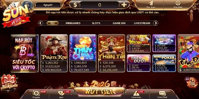 Nổ hũ Thần Tài Sunwin mang lại cảm giác vui tươi và nhiều phần thưởng giá trị