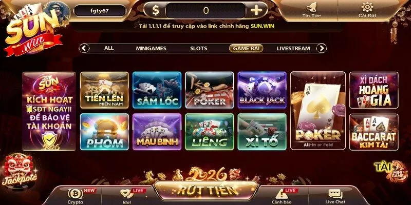 Sâm lốc Sunwin với giao diện trực quan, thao tác đơn giản và tốc độ xử lý nhanh